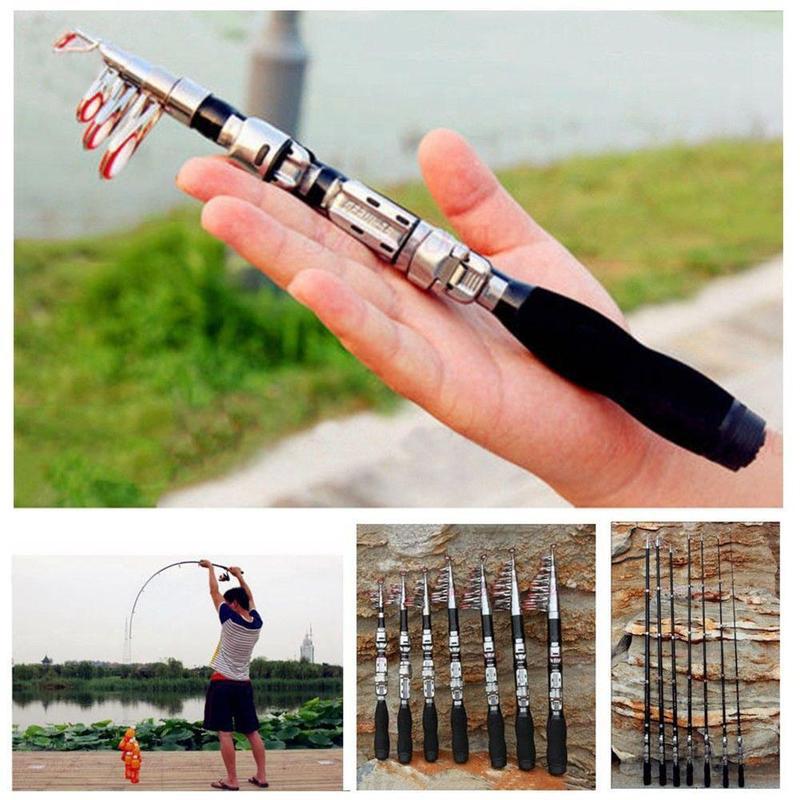 Fishing Rod Telescopic - 1M 조정 가능한 텔레스코픽 낚싯대 실용적인