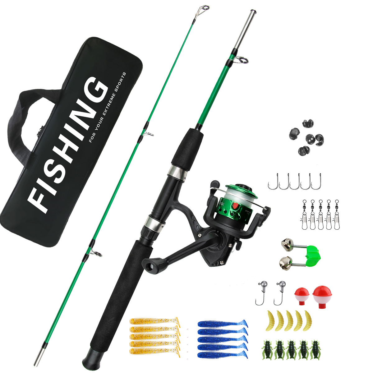 초보자용 2단 아이스 낚싯대 콤보, 장거리 캐스팅 바다 - Fishing Rod Casting 리뷰 및 가격