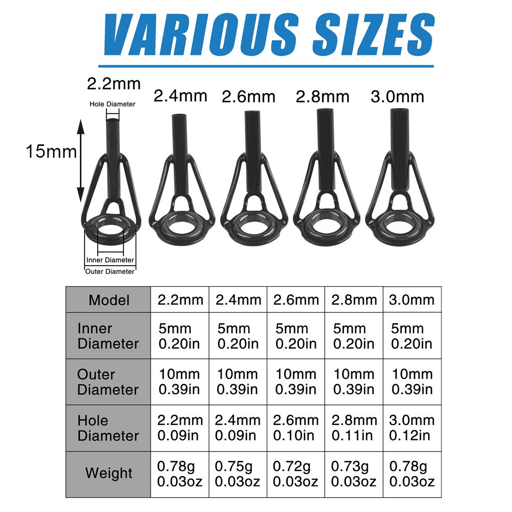 낚싯대 가이드 낚싯대 팁 교체 키트 낚싯대 수리 키트  - Fishing Rod Guide Replacement 리뷰 및 가격