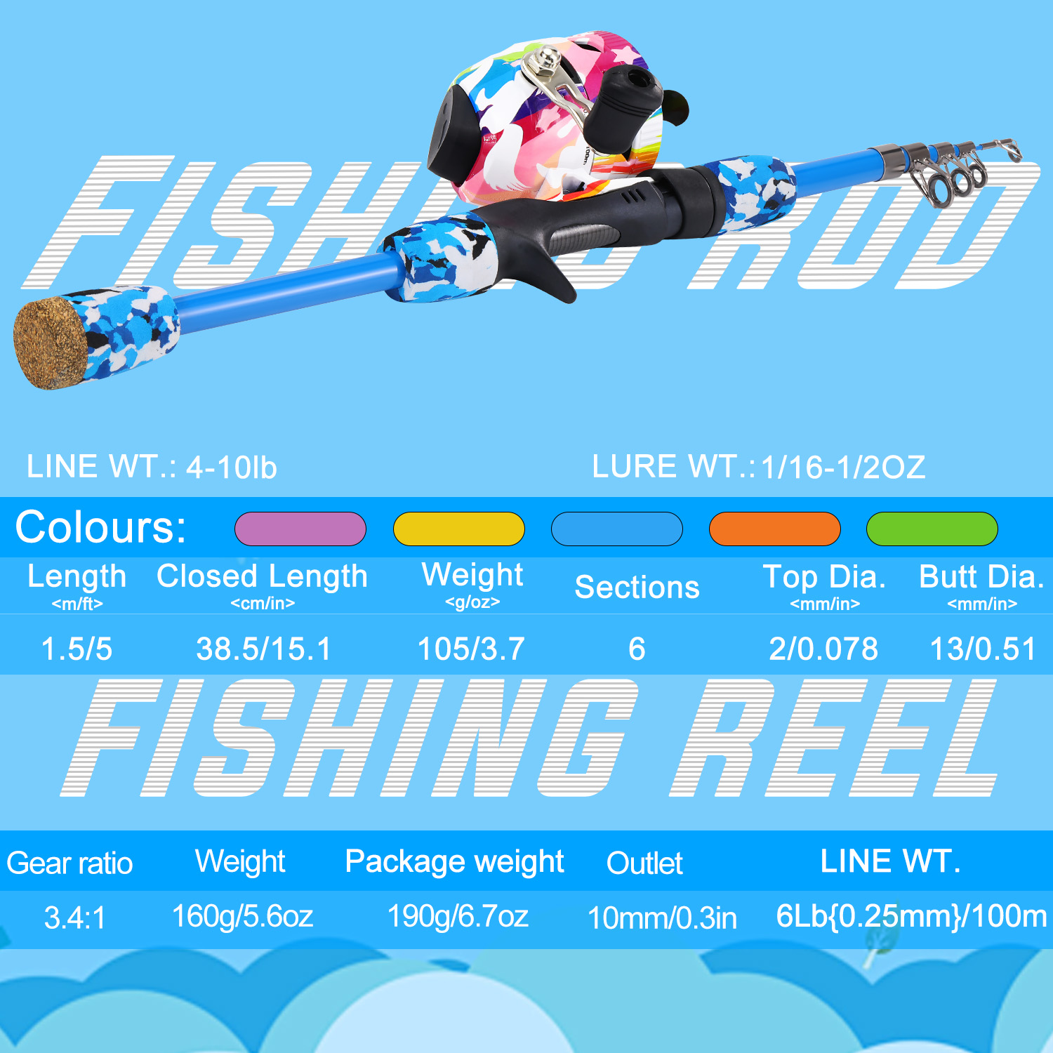 Sougayilang 어린이 낚시 콤보, M 파워 텔레 - Fishing Rod Casting 리뷰 및 가격