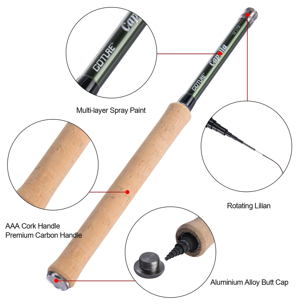 Goture Tenkara 플라이 낚싯대 콤보 3.6m - Fishing Rod Carbon Fiber 리뷰 및 가격