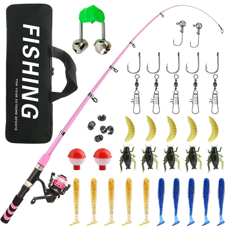어린이 성인 초보자 낚싯대 콤보 세트 바닷물 민물용 키 - Fishing Rod Spinning 리뷰 및 가격