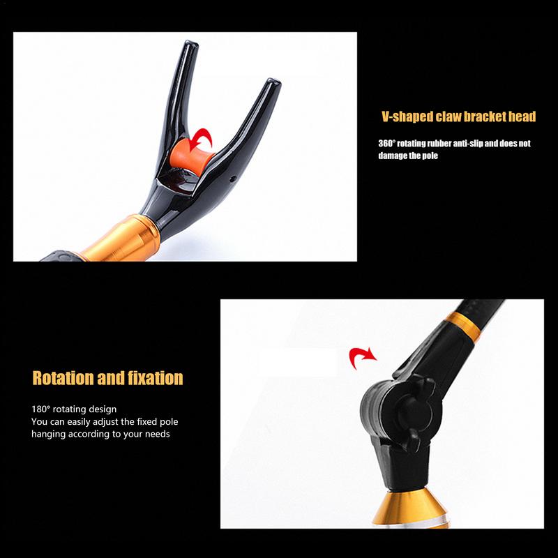 휴대용 낚싯대 지지대 브래킷, 360 도 조절 가능한  - Fishing Rod Telescopic 리뷰 및 가격