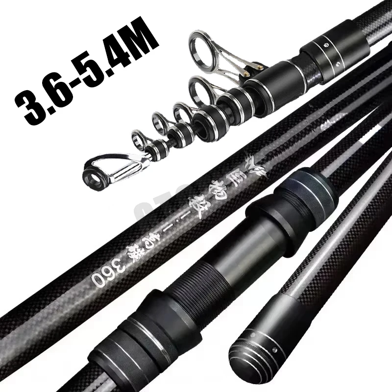 3.6m 4.5m 5.0m 5.4m 텔레스코픽 낚싯대  - Fishing Rod Surf 리뷰 및 가격