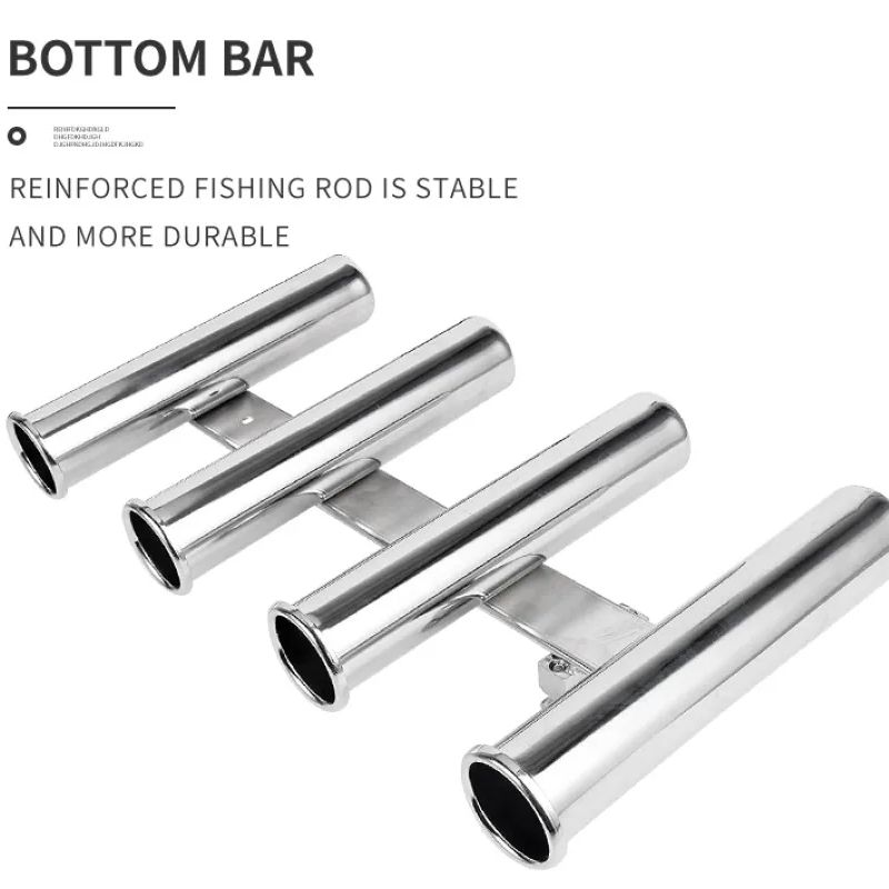 스테인레스 스틸 4 튜브 낚싯대 홀더 보트 낚싯대 랙  - Fishing Rod Boat 리뷰 및 가격