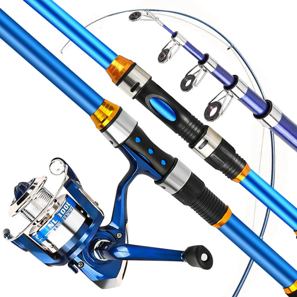 릴 및 액세서리가 포함된 2.1-3.6M 텔레스코픽 유 - Fishing Rod Casting 리뷰 및 가격