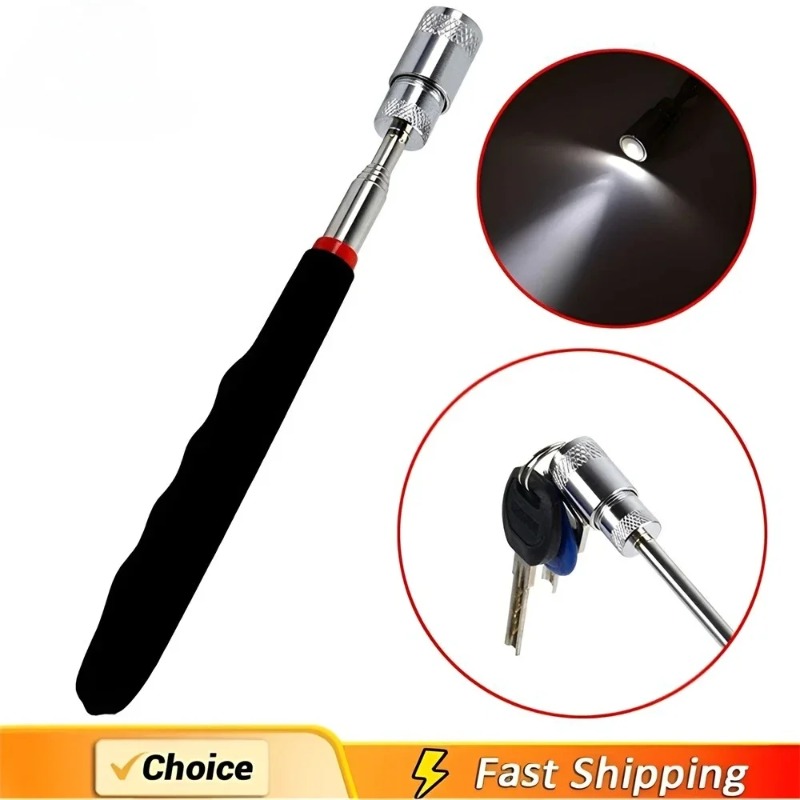 LED 라이트가 있는 텔레스코픽 자석 펜 확장 가능한  - Fishing Rod Telescopic 리뷰 및 가격