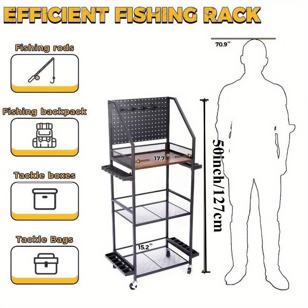 차고용 낚싯대 홀더, 페그보드 후크가 있는 12개 낚싯 - Fishing Rod Case 리뷰 및 가격